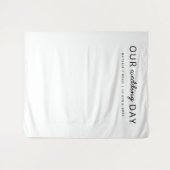 Tenture Moderne minimale | Simple journée de mariage Fond  (Devant (Horizontal))