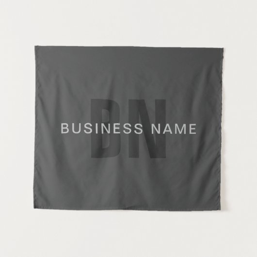 Tenture Moderne modèle de conception de monogramme éditabl (Devant (Horizontal))