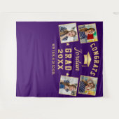 Tenture Moderne Purple Graduation 4 Photo Booth fond (Devant (Horizontal))