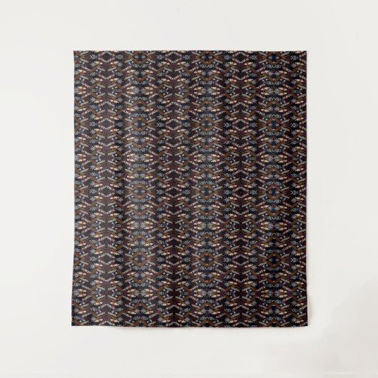 Tenture Moderne Rétro Motif Brun (Devant)