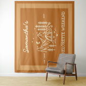 Tenture Moderne Simple Camping Bachelorette Party Nature (En situation)