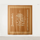 Tenture Moderne Simple Camping Bachelorette Party Nature (Devant)