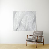 Tenture Moderne, simple, cool, abstrait motif d'onde de mo (En situation (horizontale))