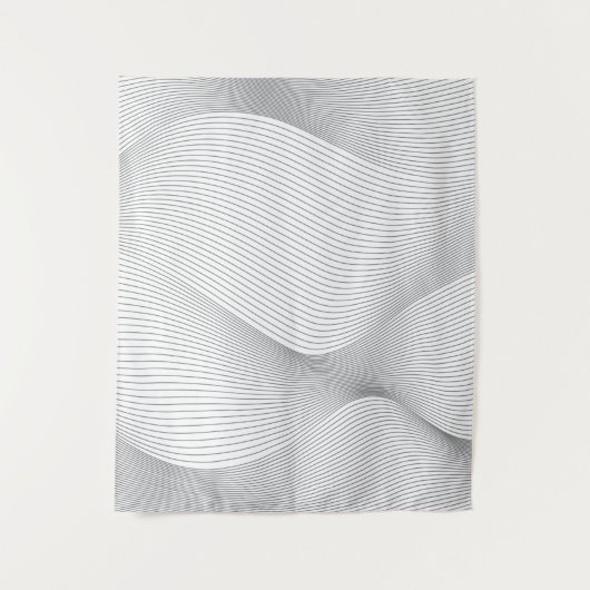 Tenture Moderne, simple, cool, abstrait motif d'onde de mo (Devant)