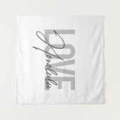 Tenture Moderne, simple, design urbain cool Love Honolulu (Devant (Horizontal))