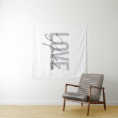 Tenture Moderne, simple, design urbain cool Love Honolulu (En situation (horizontale))