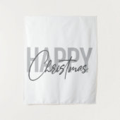 Tenture Moderne, simple, design urbain Joyeux Noël (Devant)