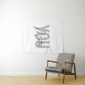 Tenture Moderne, simple, typographie urbaine cool Vous Com (En situation (horizontale))