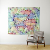 Tenture Modes de vie - Art neurographique Motif 1 (En situation (horizontale))