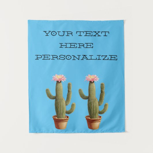 Tenture Modifier l'Arrière - plan Bannière de texte Cactus (Devant)