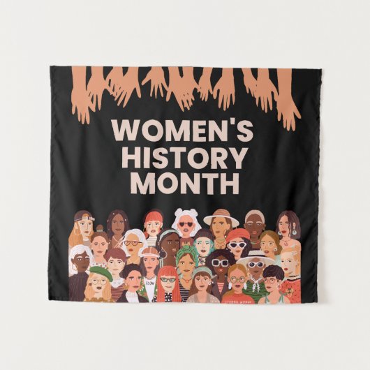 Tenture Mois de l'histoire des femmes (Devant (Horizontal))