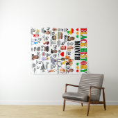 Tenture Mois de l'histoire des Noirs A à Z (En situation (horizontale))