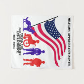 Tenture Mois de reconnaissance militaire (Devant (Horizontal))