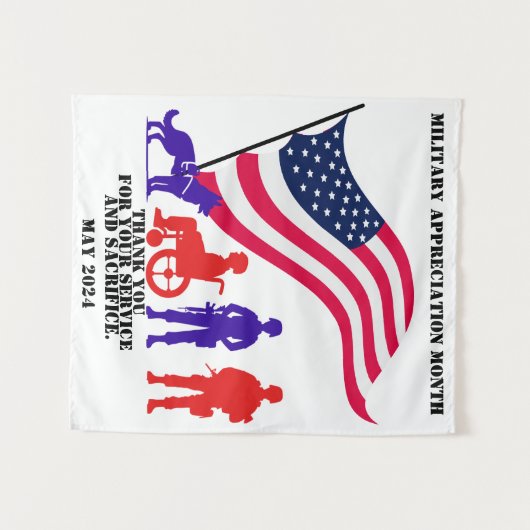 Tenture Mois de reconnaissance militaire (Devant (Horizontal))