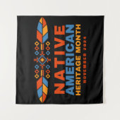 Tenture Mois du patrimoine amérindien 2025 (Devant)