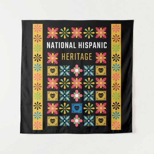 Tenture Mois du patrimoine hispanique national - Graphique (Devant)