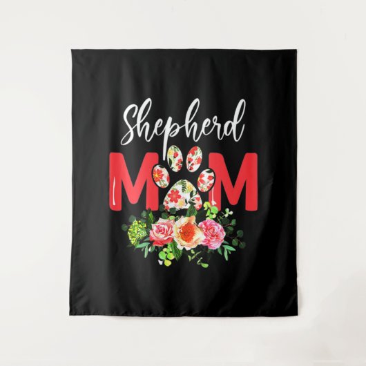 Tenture Mom Cute German Shepherd (Devant)