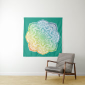 Tenture Momijigari Mandala Tapestry (En situation (horizontale))