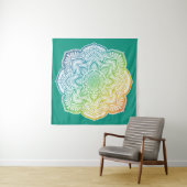 Tenture Momijigari Mandala Tapestry (En situation)