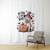 Tenture Mon chien est My Boo Halloween (En situation)
