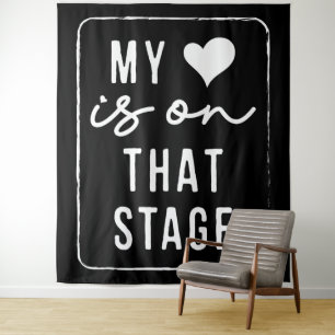 Tenture Mon Coeur Est Sur Cette Scène Danse Maman Vintage