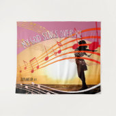 Tenture MON DIEU CHANTE SUR MOI Église chrétienne (Devant (Horizontal))