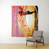 Tenture MON DIEU CHANTE SUR MOI Église chrétienne (En situation)