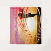 Tenture MON DIEU CHANTE SUR MOI Église chrétienne (Devant)