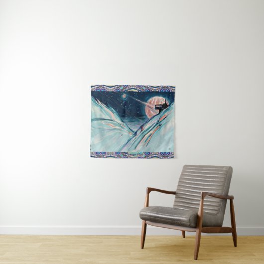 Tenture Mon futur chez soi dans l'espace (En situation (horizontale))