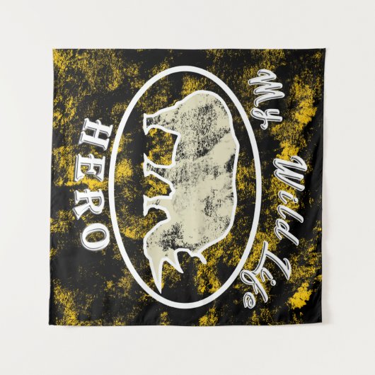 Tenture Mon héros de la faune (Devant (Horizontal))