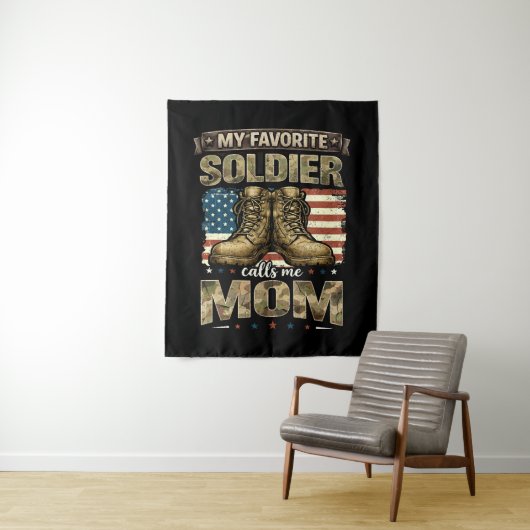 Tenture Mon soldat préféré m'appelle maman (En situation)