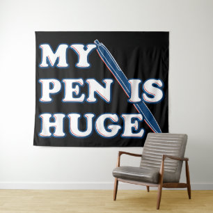 Tenture Mon Stylo Est Un Énorme Humour Sarcastique Offensi