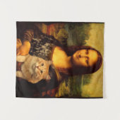 Tenture Mona Lisa avec un chat (fourrure de chat) Amateurs (Devant (Horizontal))