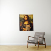 Tenture Mona Lisa avec un chat (fourrure de chat) Amateurs (En situation)