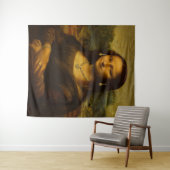 Tenture Mona Lisa en or (En situation (horizontale))