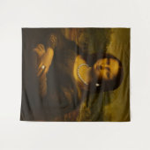 Tenture Mona Lisa en perles (Devant (Horizontal))