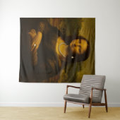 Tenture Mona Lisa en perles (En situation (horizontale))
