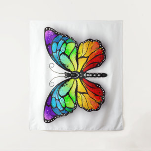 Tenture Monarque papillon arc-en-ciel