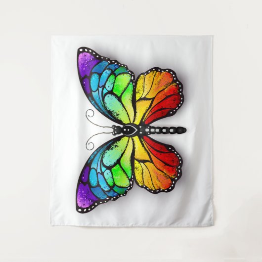 Tenture Monarque papillon arc-en-ciel (Devant)