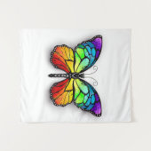 Tenture Monarque papillon arc-en-ciel (Devant (Horizontal))