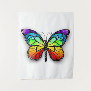 Tenture Monarque papillon arc-en-ciel