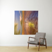 Tenture MONDE D'HYPERION, PAYSAGE ALIEN CIEL, NUAGES Sci-F (En situation)