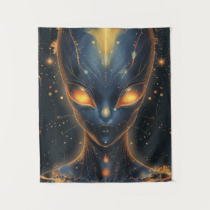 Tenture Mondes Aliens : Rencontre avec l'inconnu"