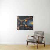 Tenture Mondes Aliens : Rencontre avec l'inconnu" (En situation (horizontale))