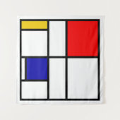 Tenture Mondrian 3 (Devant (Horizontal))