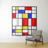 Tenture Mondrian #58 Grand (En situation)