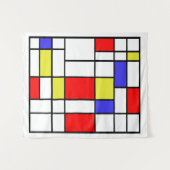 Tenture Mondrian #58 Moyen (Devant (Horizontal))