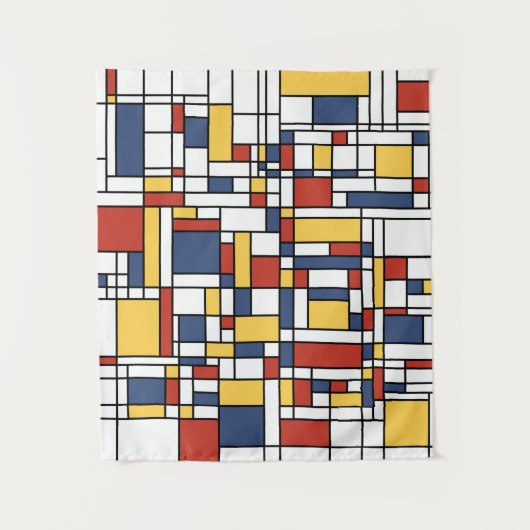 Tenture Mondrian De Stijl Motif (Devant)