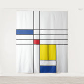 Tenture Mondrian II Design d'Art Moderne Minimaliste De St (Devant)