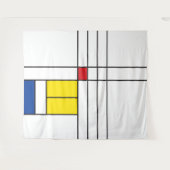 Tenture Mondrian II Minimum De Stijl Modern Art Design (Devant (Horizontal))